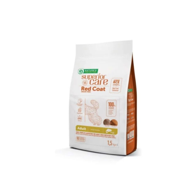 Nature’s Protection Superior Care - Dry food for adult red miniature breed dogs with salmon