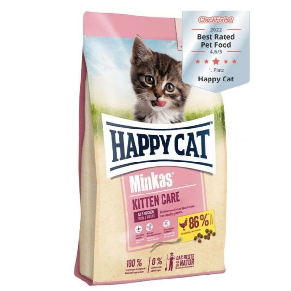 Happy Cat - Minkas Kitten Care Poultry - Dry food for kittens of all breeds