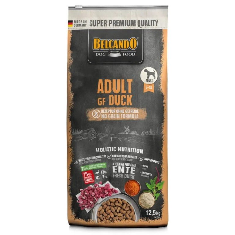 Belcando dog food, adult duck formula