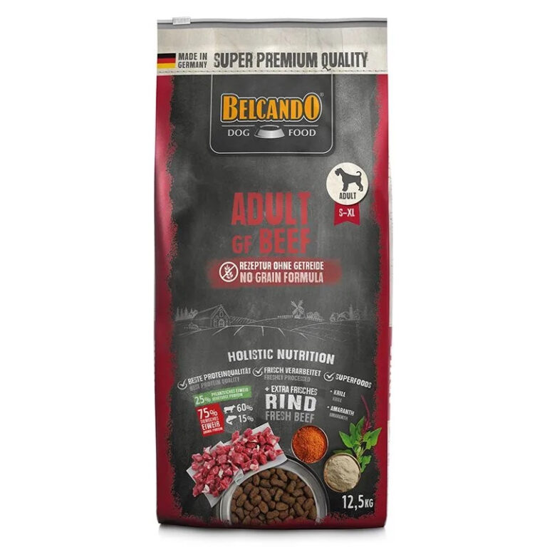 Belcando dog food, beef flavor, premium