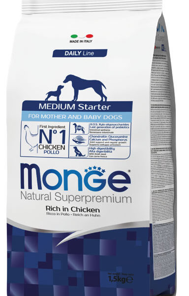 MONGE Natural SuperpremiumMedium StarterRich in Chicken