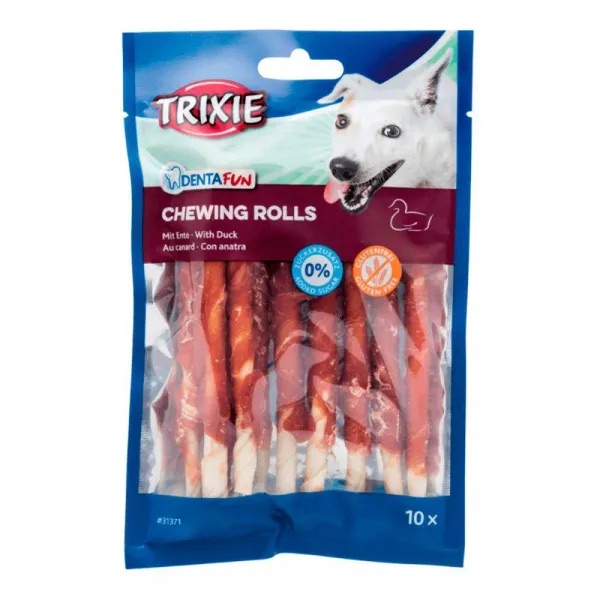 Trixie - Denta Fun Duck Chewing Rolls 120g