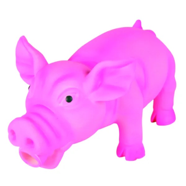 Trixie - Pig, original animal sound, latex, 17 cm