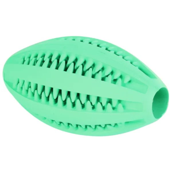 Trixie - Denta Fun rugby ball, mint flavour, natural rubber, 11,5 cm