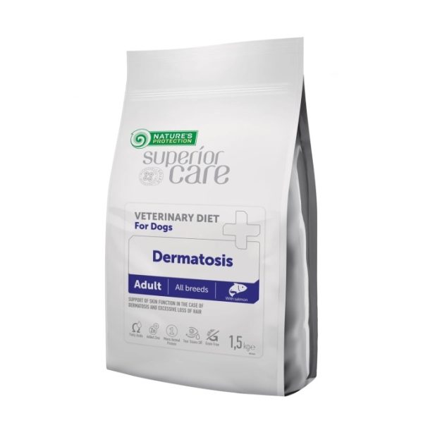 Nature’s Protection Superior Care - Dermatosis - მშრალი საკვები დერმატოლოგიური პრობლემების მქონე ზრდასრული ძაღლებისთვის ორაგულით