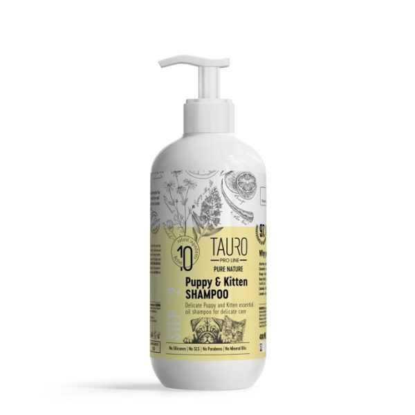 Tauro Pro Line - Pure Nature Delicate Puppy & Kitten, gentle coat shampoo for puppies and kittens